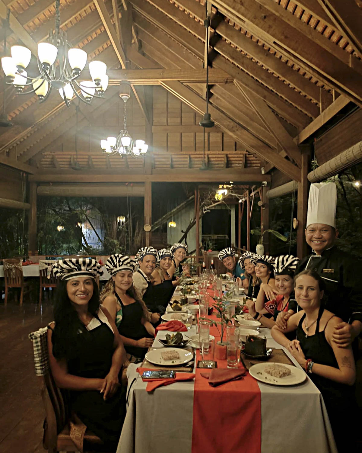 Group cooking class